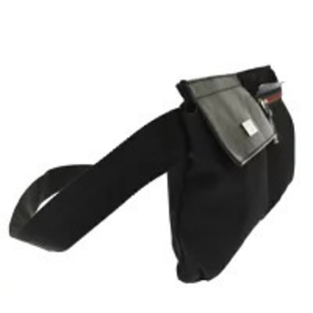 Gucci Sherry Waist Pouch Clutch Bag Black Green Red Leather - Picture 3 of 7